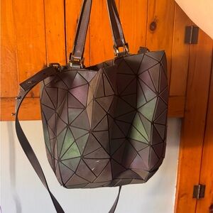 Geometric Patterned purse, wallet, small pouch set